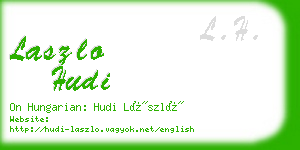 laszlo hudi business card